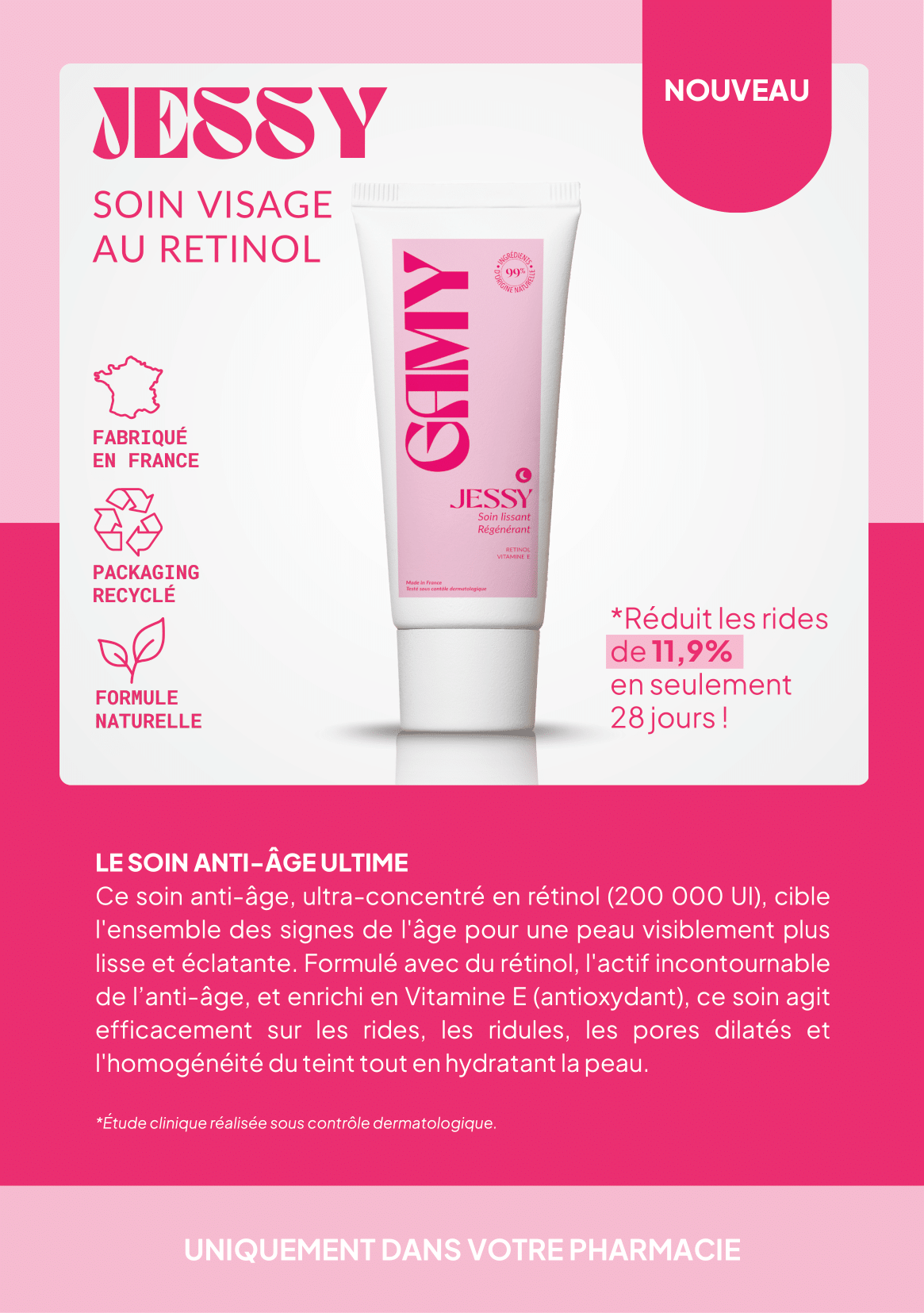 JESSY - Soin visage régénérant au rétinol