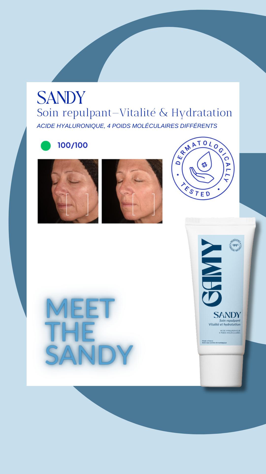 SANDY - Soin visage hydratant à l’acide hyaluronique