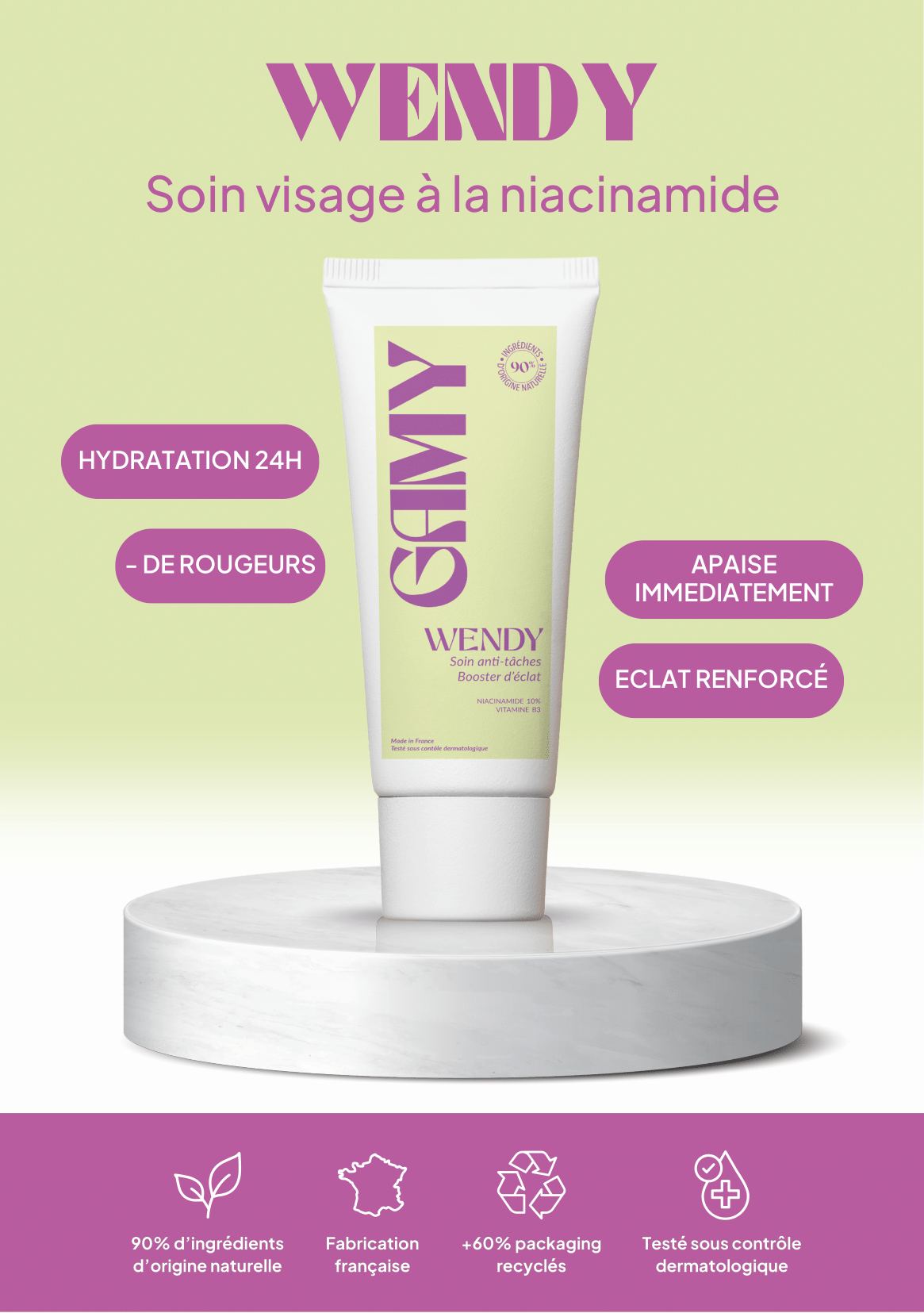 WENDY - Soin visage anti-taches à la niacinamide