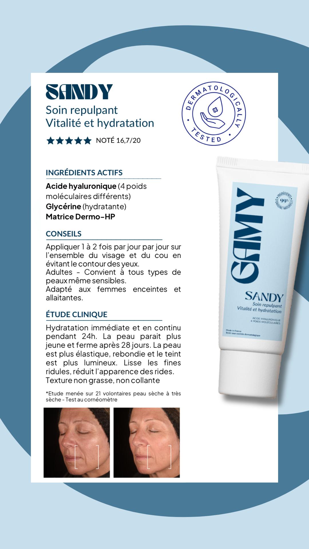 SANDY - Moisturizing facial treatment with hyaluronic acid 