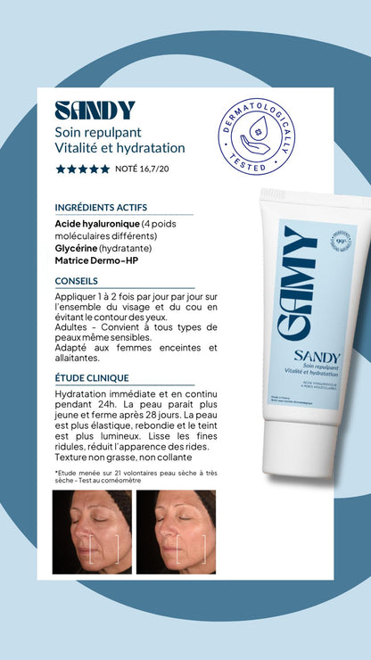 SANDY - Moisturizing facial treatment with hyaluronic acid 